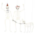 Meri Meri Halloween pynt, 3 hængende skeletter