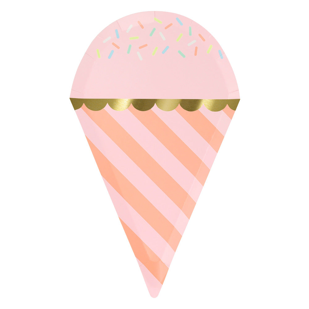 Meri Meri paptallerkener, Ice cream - 8 stk.