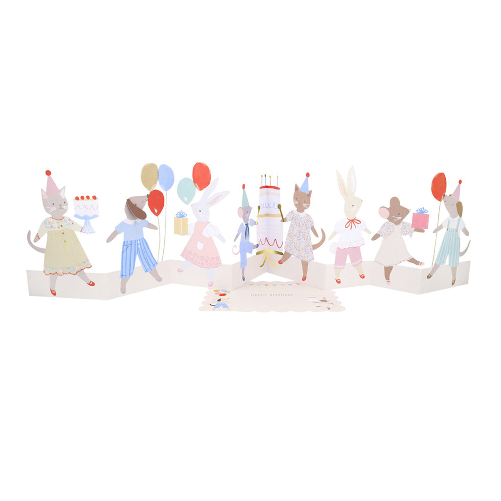 Meri Meri fødselsdagskort, Animal friends