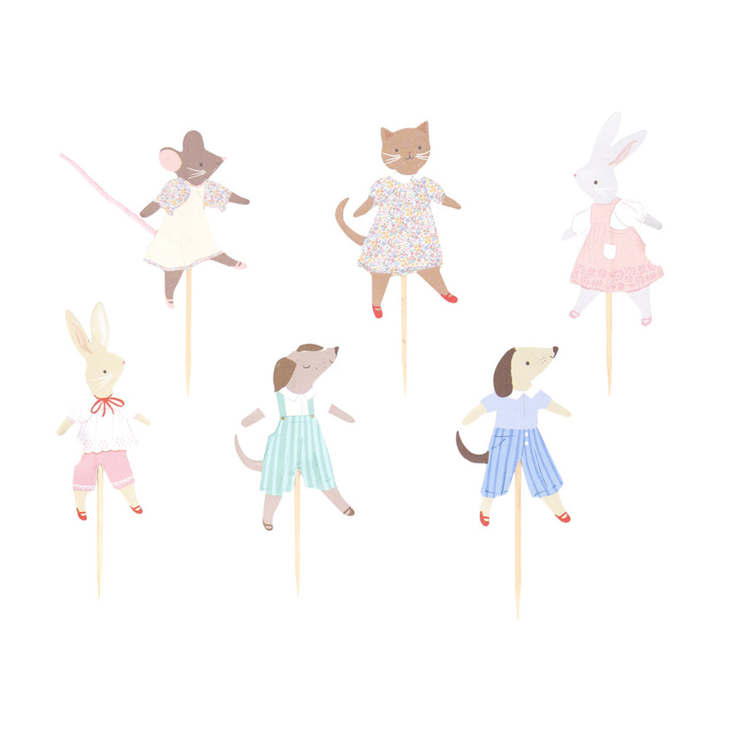 Meri Meri cupcake sæt, Animal friends