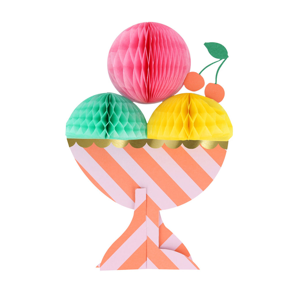 Meri Meri fødselsdagskort, Ice cream sunday honeycomb