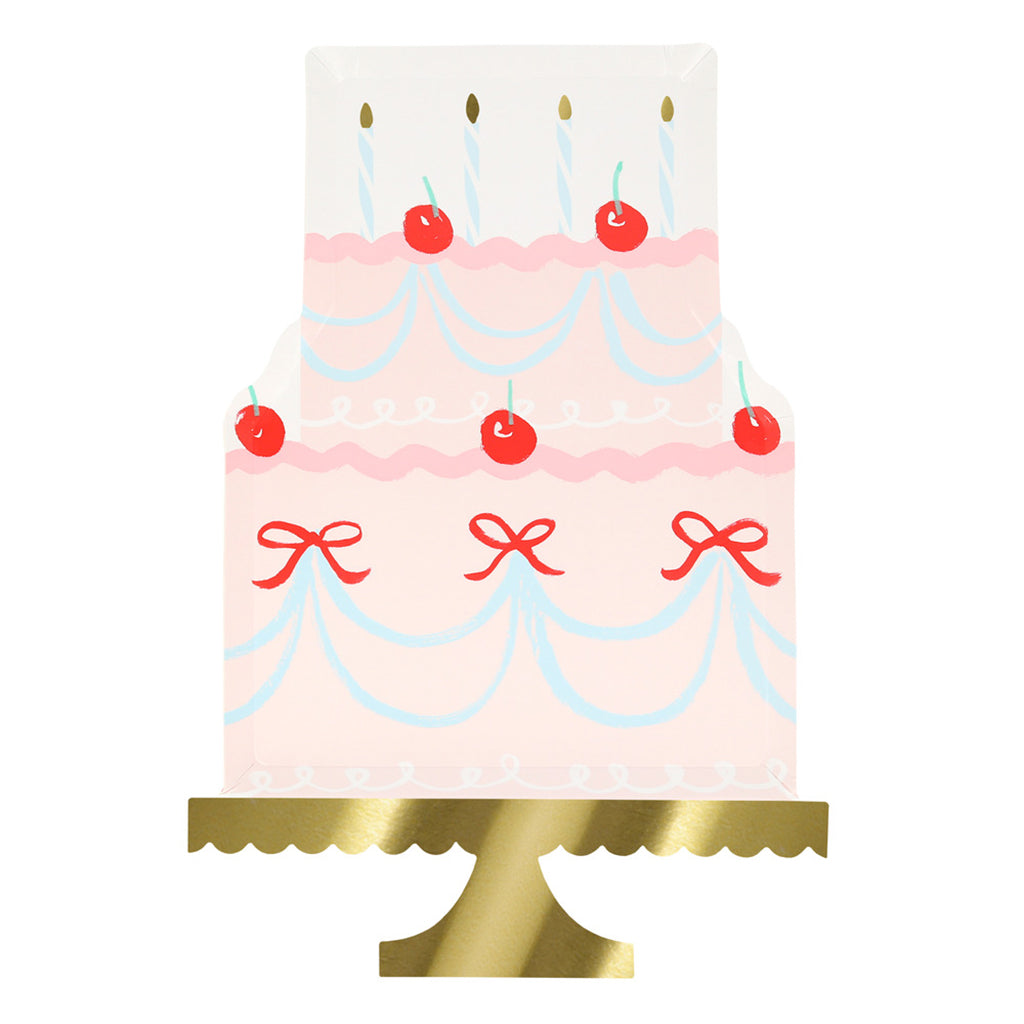 Meri Meri paptallerkener, Fancy cake - 8 stk.