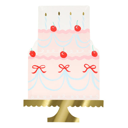 Meri Meri paptallerkener, Fancy cake - 8 stk.