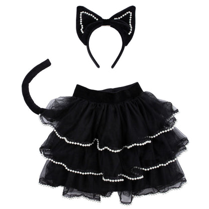 Meri Meri udklædning, Kattekostume - str. 3-6 år