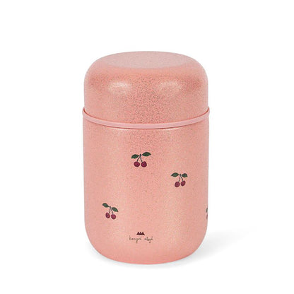 Konges Sløjd glitter termo madkasse, Cherry glitter