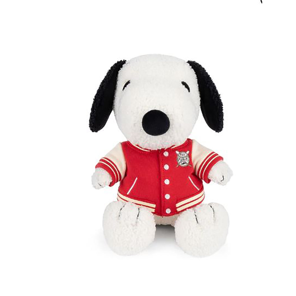 Snoopy bamse m varsity jakke - 25 cm