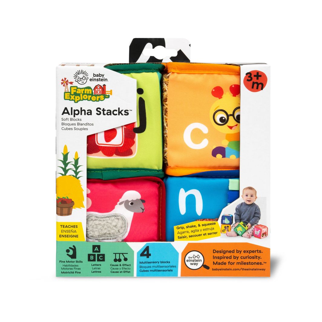 BABY Einstein Alpha Stacks™ bløde aktivitetsklodser