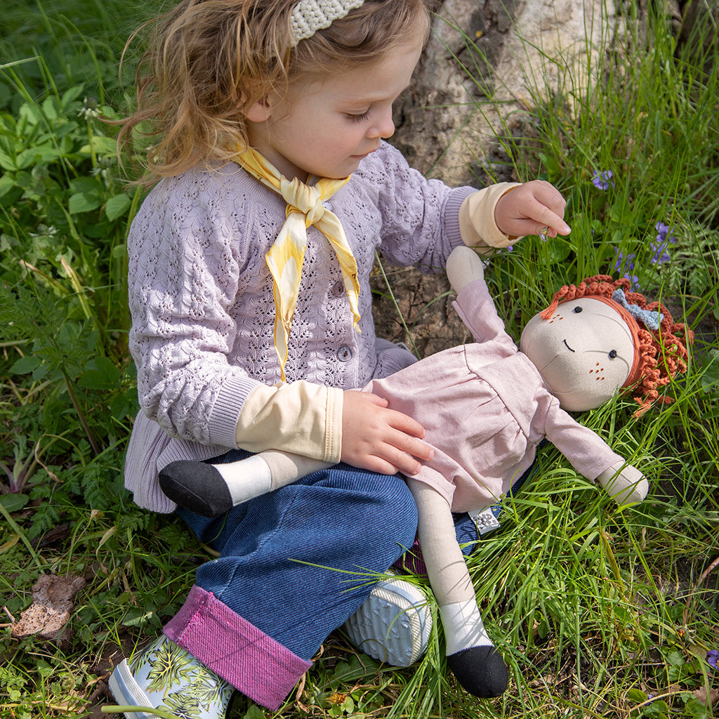 Sebra dukke, stof - Hanna