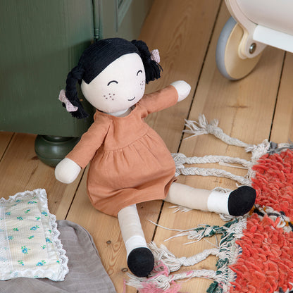 Sebra dukke, stof - Li