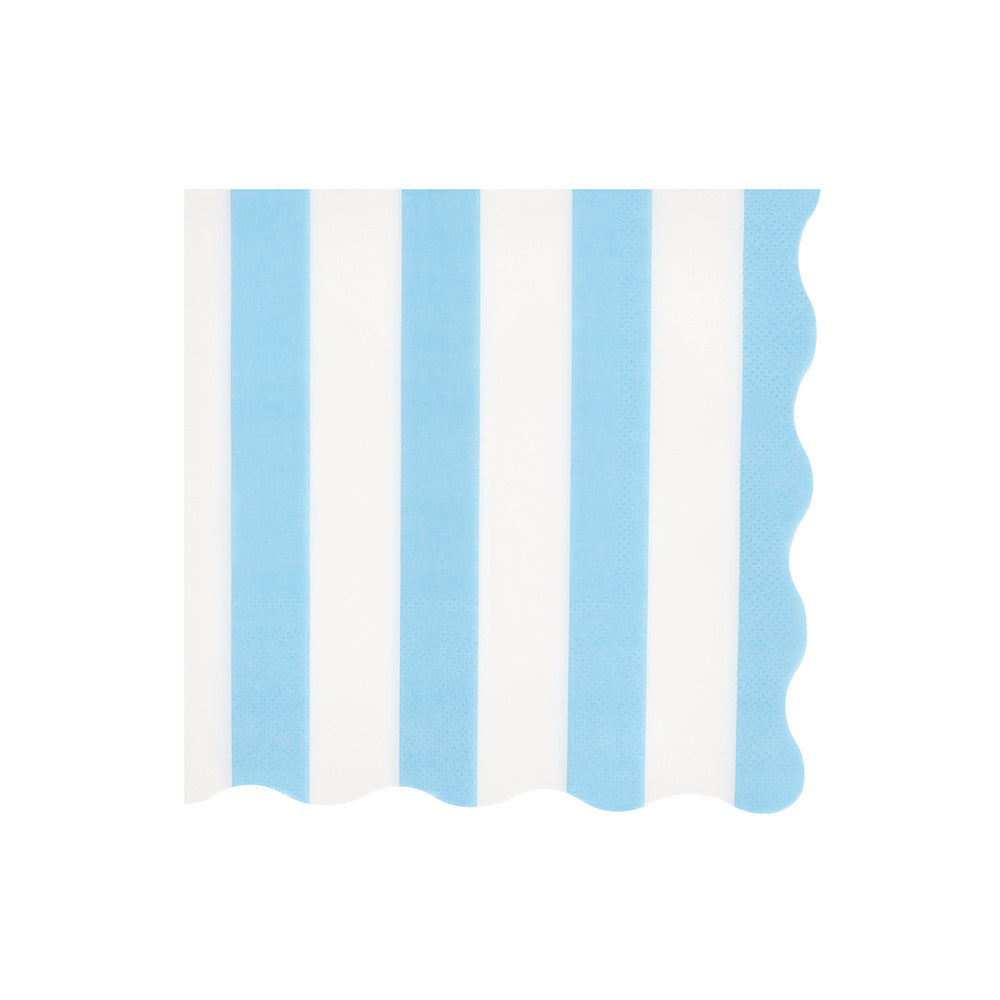 Meri Meri servietter, Beach Striped str. L - 16. stk.