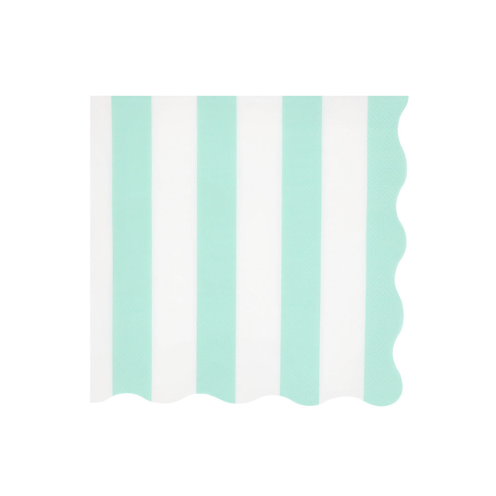 Meri Meri servietter, Beach Striped str. L - 16. stk.
