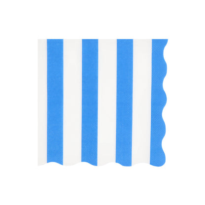 Meri Meri servietter, Beach Striped str. L - 16. stk.