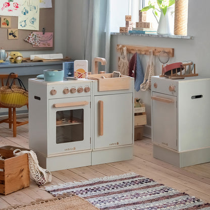 Sebra Kidchen vaskeskab i træ, Beige