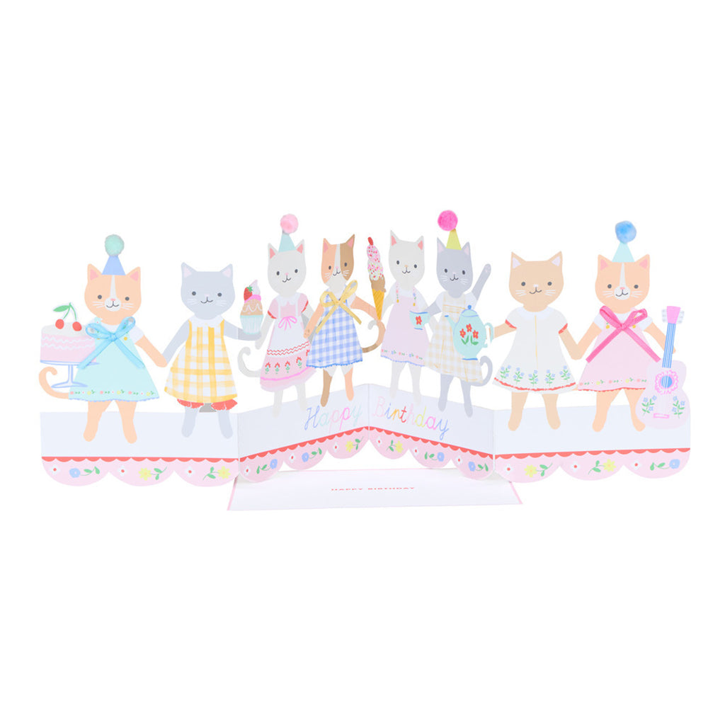 Meri Meri fødselsdagskort, Kitten Club