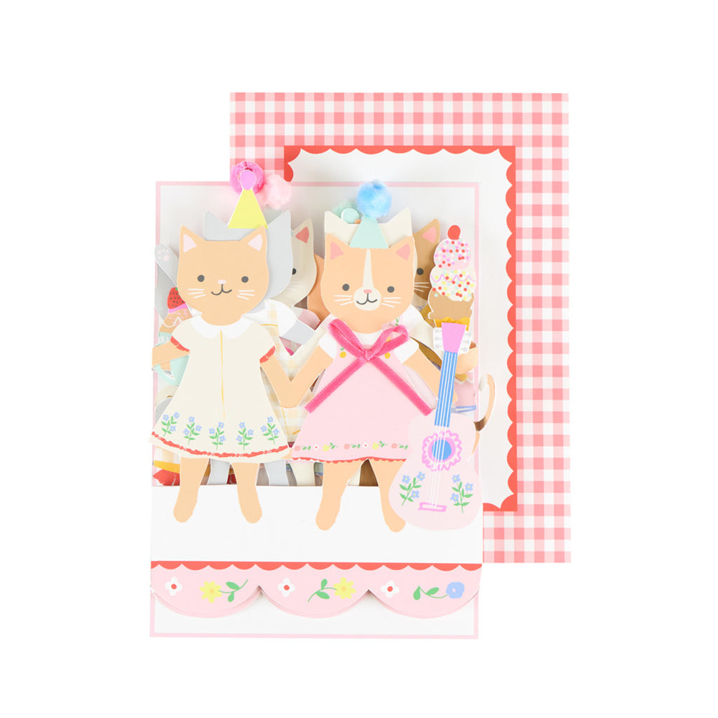 Meri Meri fødselsdagskort, Kitten Club