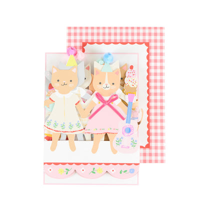 Meri Meri fødselsdagskort, Kitten Club