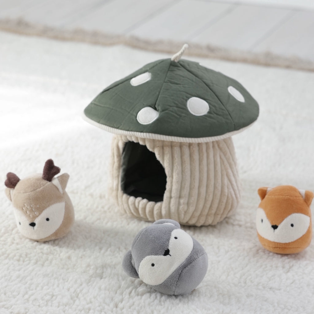 Sebra Aktivitetslegetøj, gemmeleg, Paddehat - Grøn