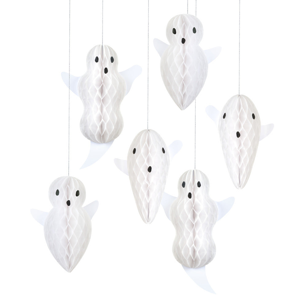 Meri Meri Halloween spøgelser, hængende dekoration, 6 stk.
