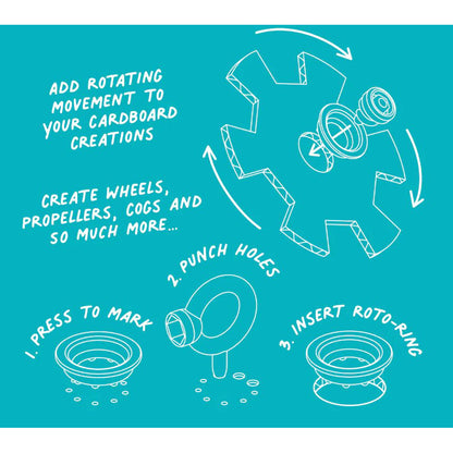 Makedo Roto, Ringe til byg-selv i pap