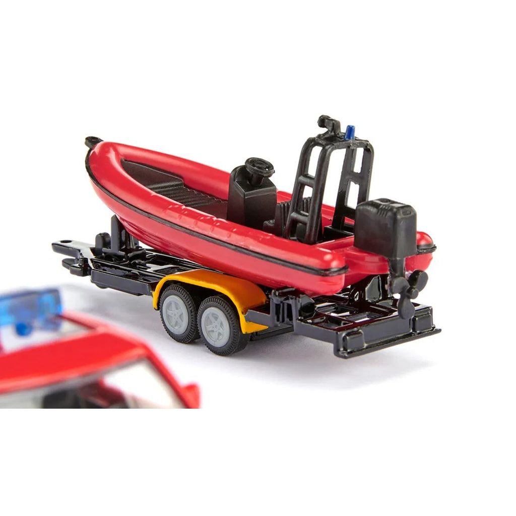 Siku Legetøjsbil, Land Rover Defender m. redningsbåd