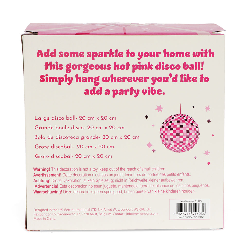 Rex London Discokugle 20 cm, pink