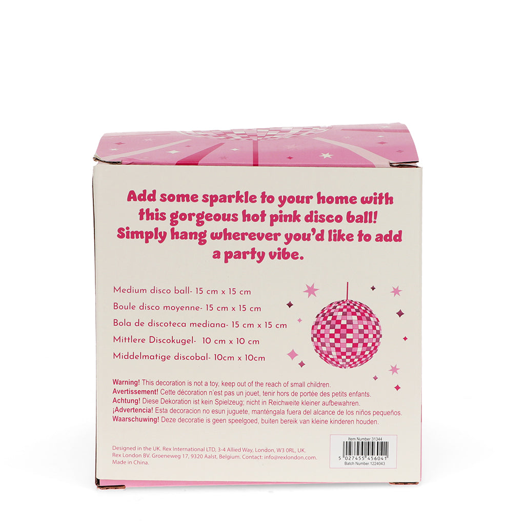 Rex London Discokugle 15 cm, pink