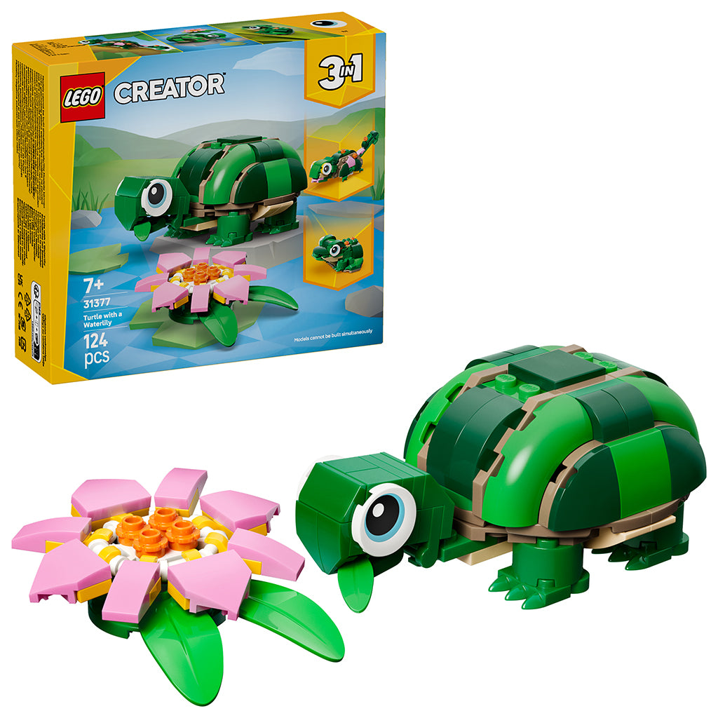 LEGO® Creator 3-i-1, Skildpadde med åkandeblomst