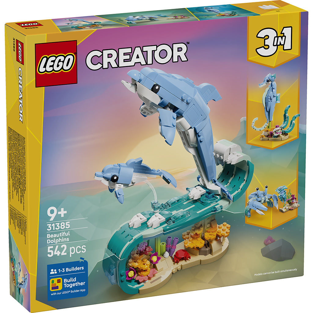 LEGO® Creator 3-i-1, Havdyr: Smukke delfiner