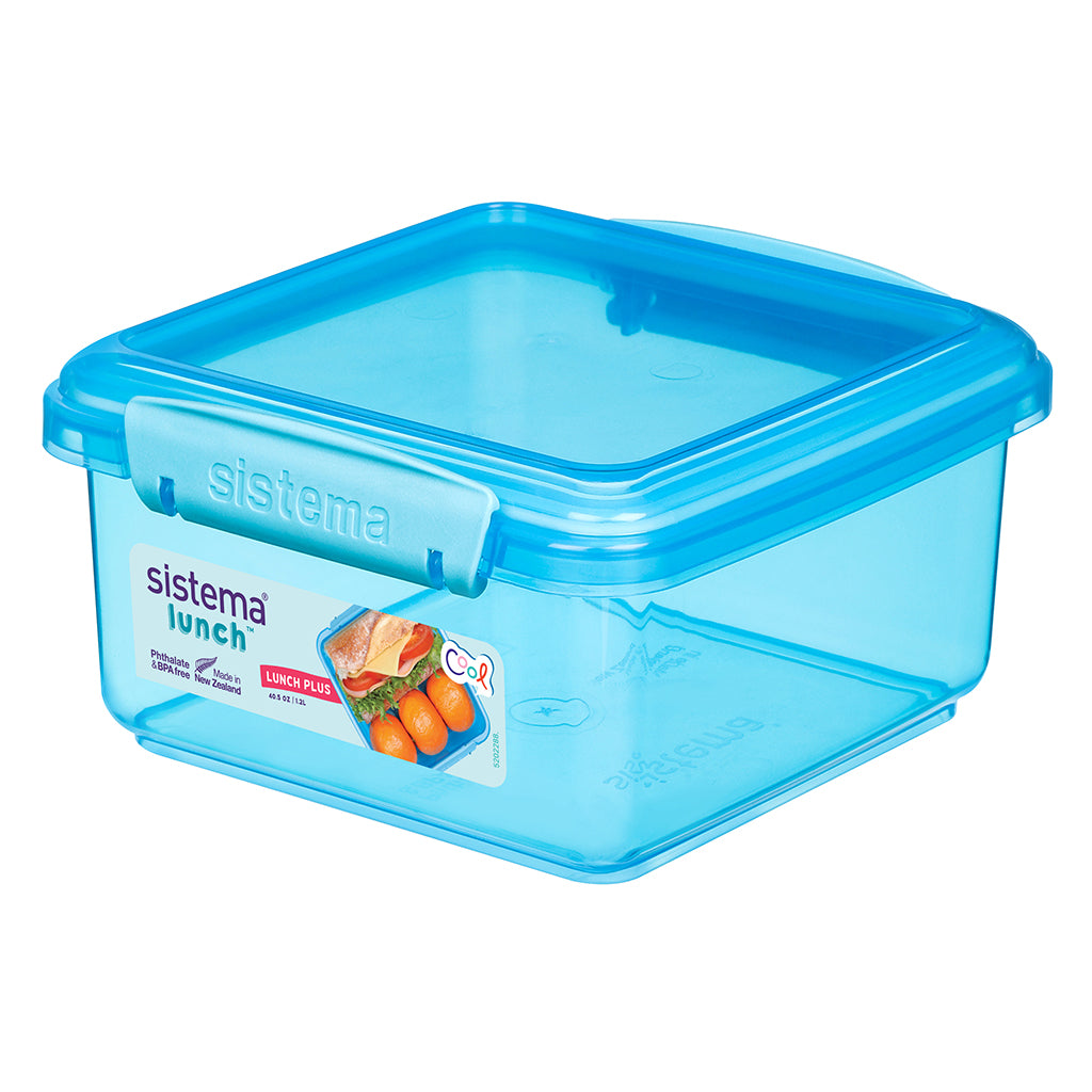 Sistema Lunch plus lunch madkasse m. 1 rum, 1.2L - Blue