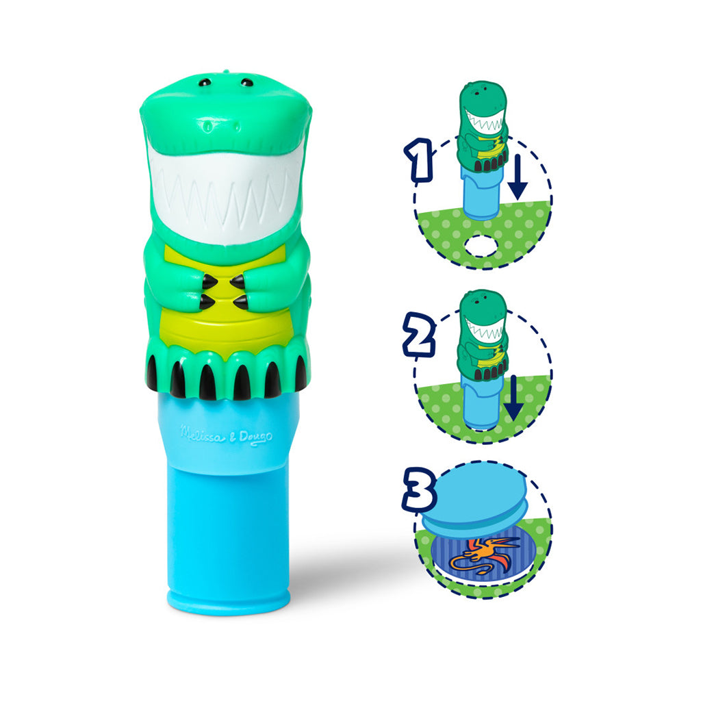 Melissa &amp; Doug Wow! Activity pad, Stempel-selv klistermærker - Dinosaur