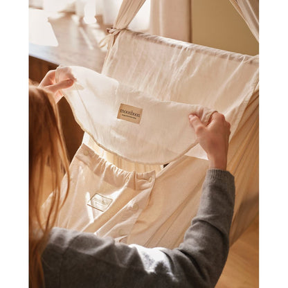 Moonboon Classic Bundle, Slyngevugge, m. connect Classic motor og stativ - Nature