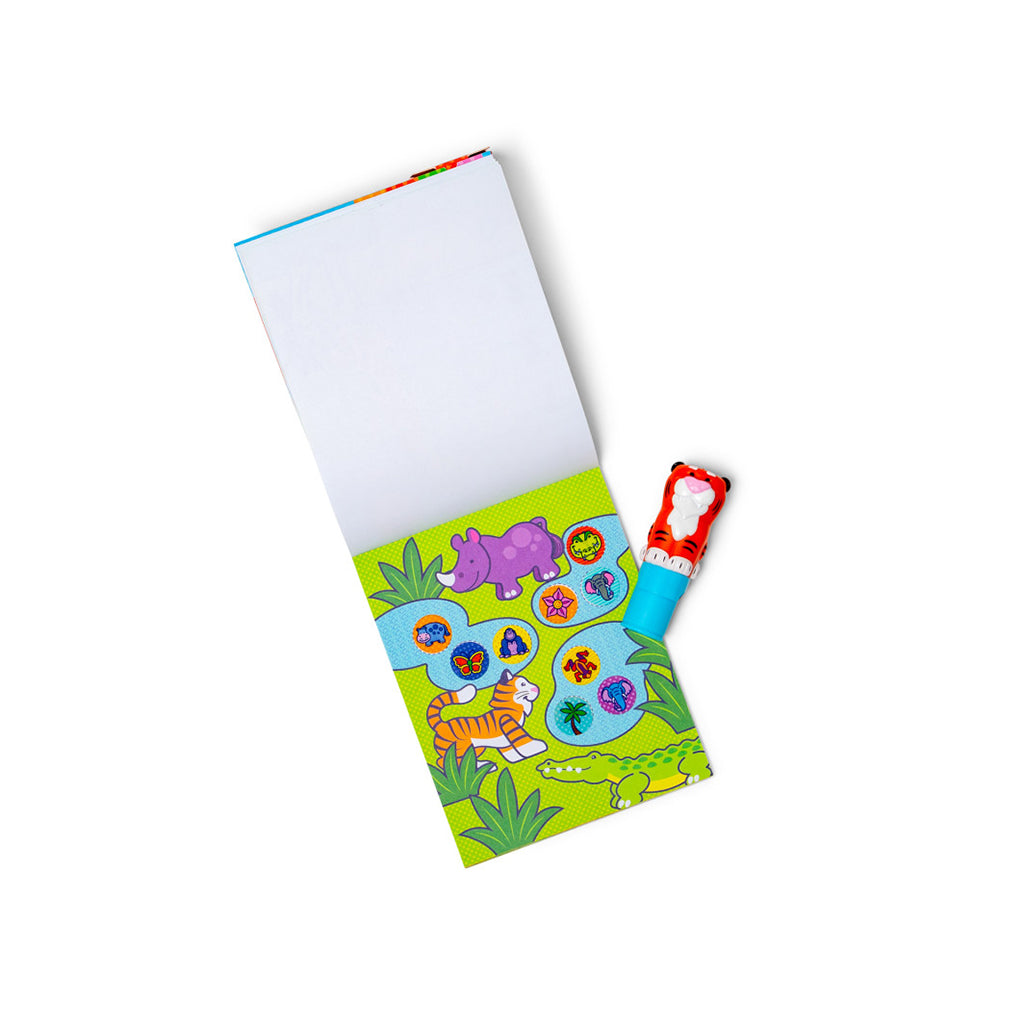Melissa &amp; Doug Wow! Activity pad, Stempel-selv klistermærker - Tiger