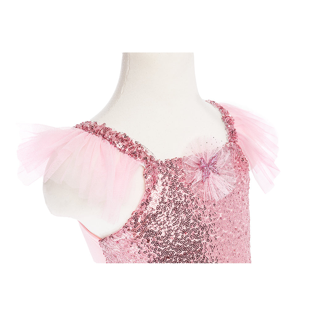 Great Pretenders udklædningstøj, Pink Twirl kjole  - Str. 4-6 år