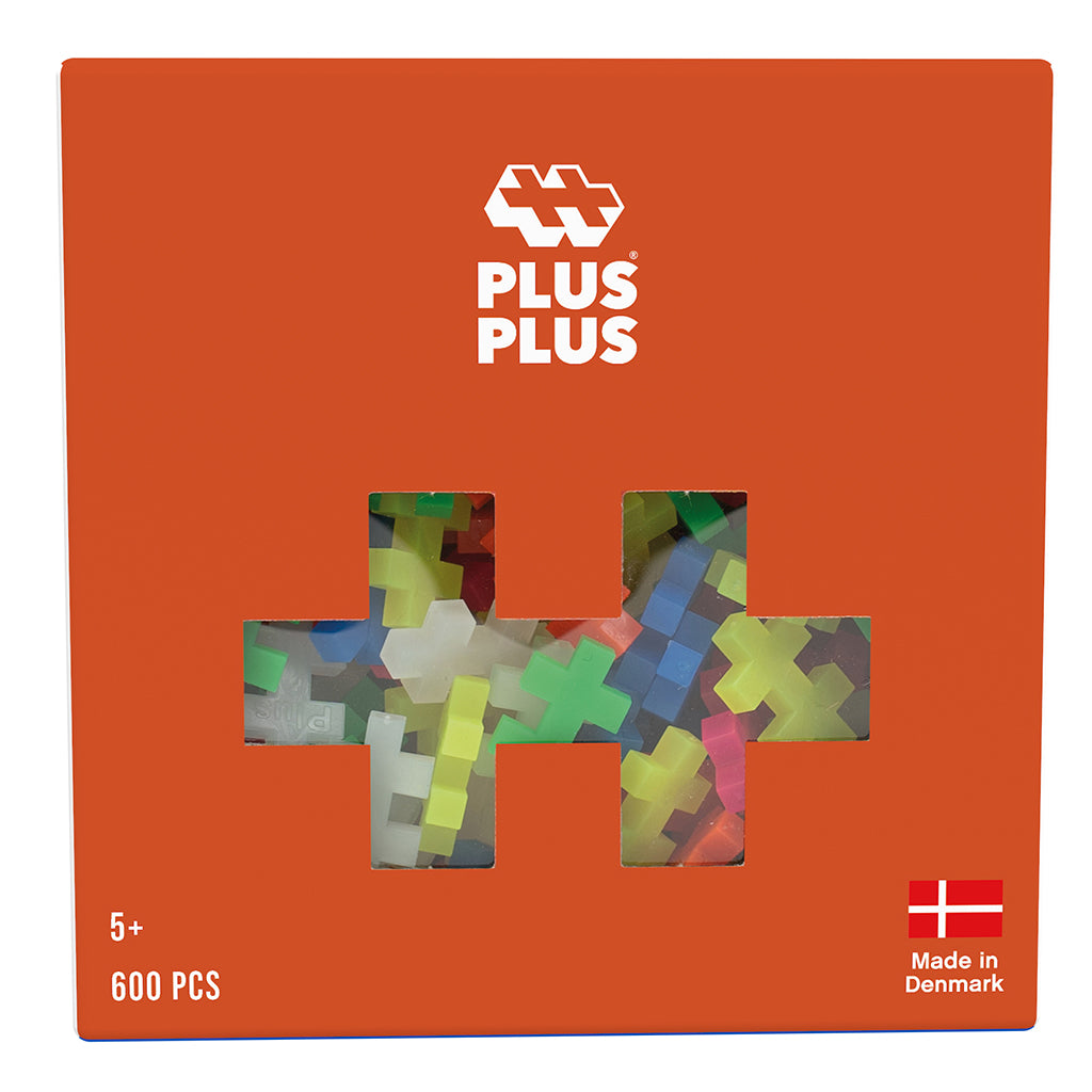 Plus-Plus Neon farvemix, 600 stk