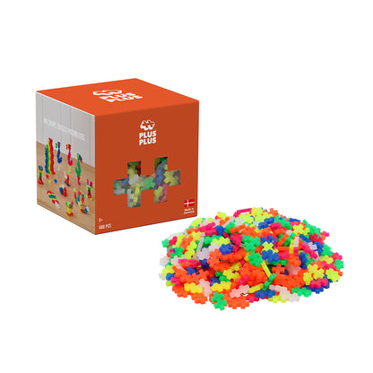 Plus-Plus Neon farvemix, 600 stk
