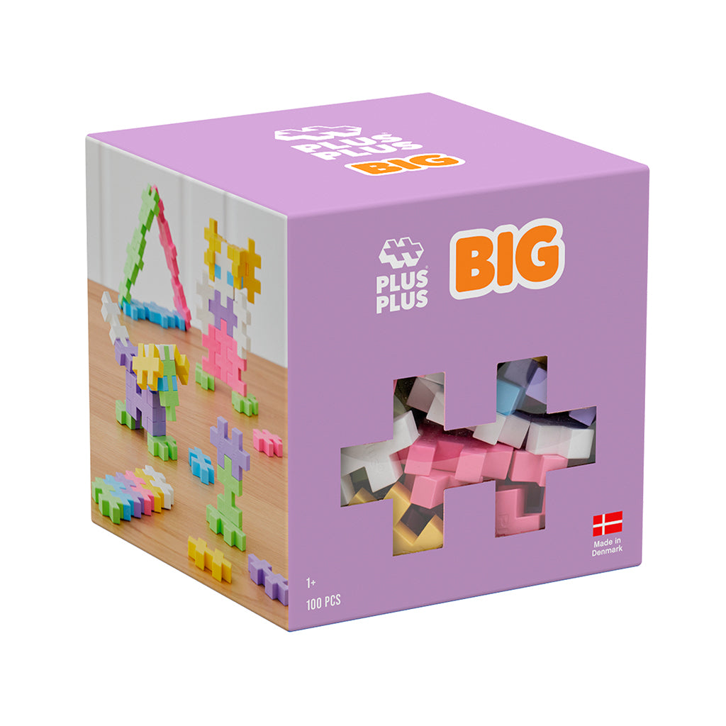 Plus-Plus BIG Pastel farvemix, 100 stk