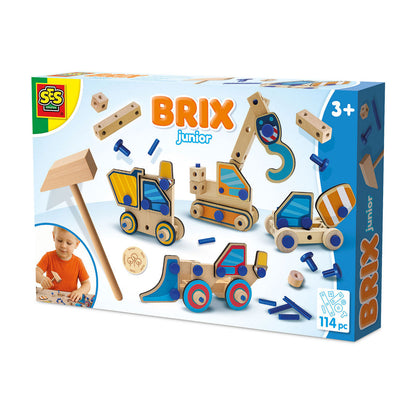 SES Creative Brix Junior, byggelegetøj - Arbejdskøretøjer