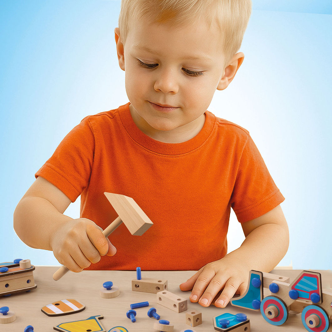 SES Creative Brix Junior, byggelegetøj - Arbejdskøretøjer