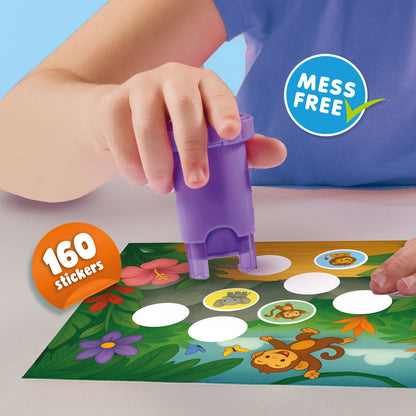 SES Creative  Stempel med klistermærker, Jungledyr