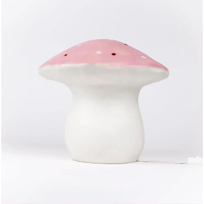 Svampelampe, stor paddehat - Vintage pink