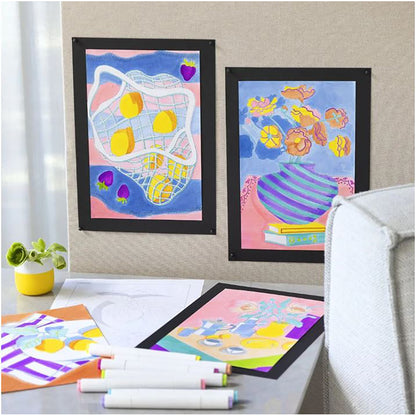 Illustration Marker, dobbelt, streg 1 + 8 mm streg, 24 stk. -  Pastelfarver, standardfarver