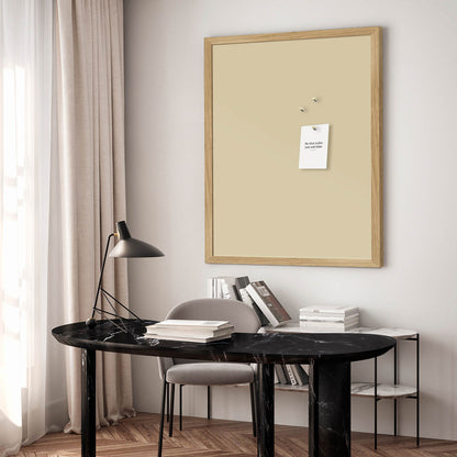 Opslagstavle m. egetræsramme,  Sunshine Bliss - 62 x 42 cm
