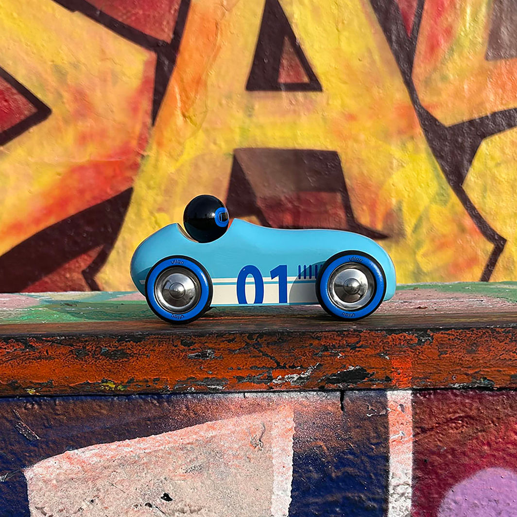 Vilac - Vintage Racerbil - Old Sport - Turkis