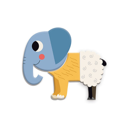 Vilac Magneter 30 stk, Sammensæt 10 sjove dyr