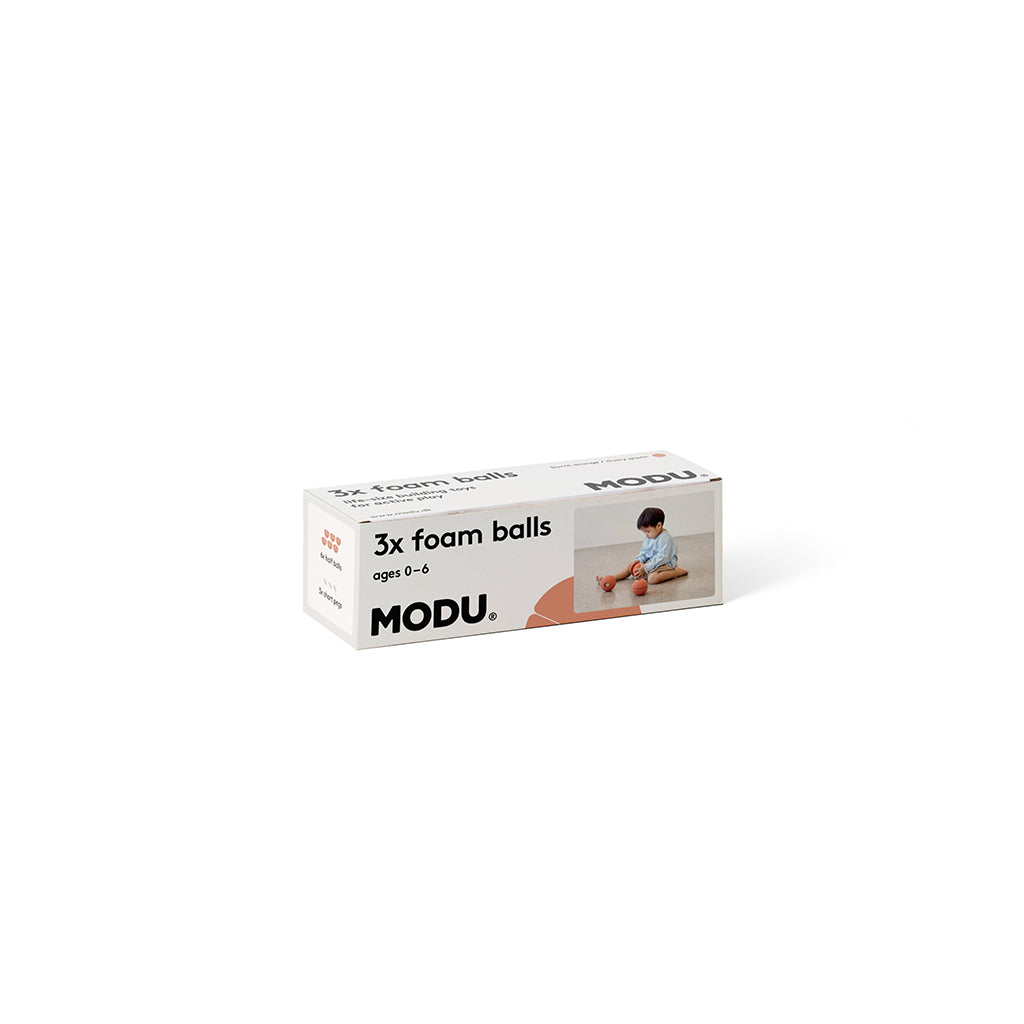 Modu 3 skumbolde, Burnt orange/ Dusty green