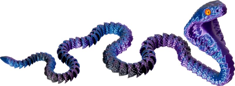 Spiegelburg, 3D printet krystal cobraslange, ass farver