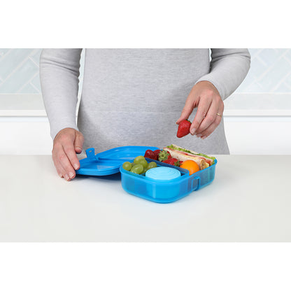 Sistema Ribbon lunch madkasse med aftageligt rum, 1.1L -  Blue