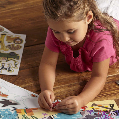 Skumklistermærker, genanvendelige - min habitat