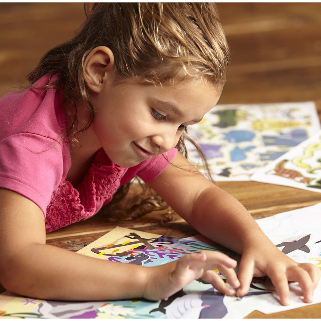 Skumklistermærker, genanvendelige - min habitat