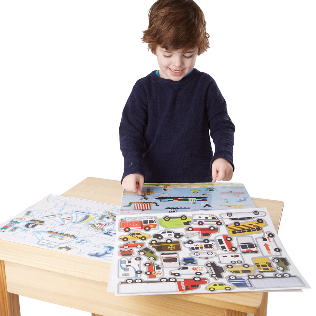 Skumklistermærker, genanvendelige - køretøjer